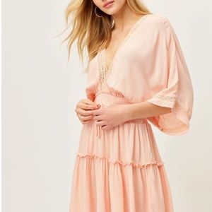 Lovestitch Boho Dress in Peach Sorbet. Size S. New with Tags